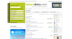 Desktop Screenshot of leisurediary.com